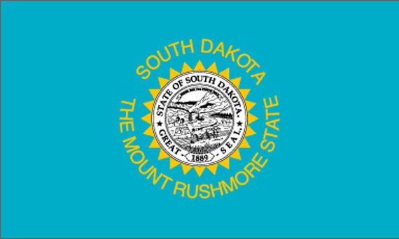 Bild von USA - Bundesstaat South-Dakota-Fahne USA - Bundesstaat South-Dakota-Flagge im Fahnenshop bestellen