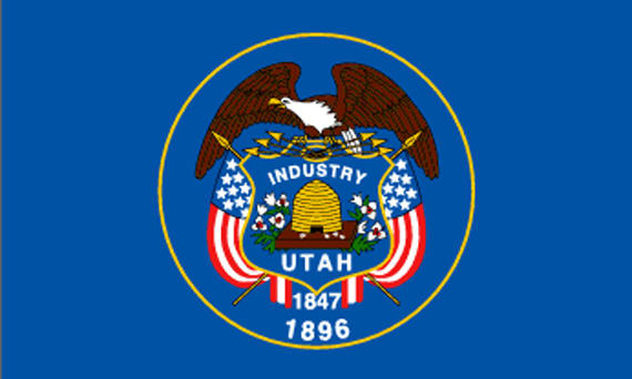 Bild von USA - Bundesstaat Utah-Fahne USA - Bundesstaat Utah-Flagge im Fahnenshop bestellen
