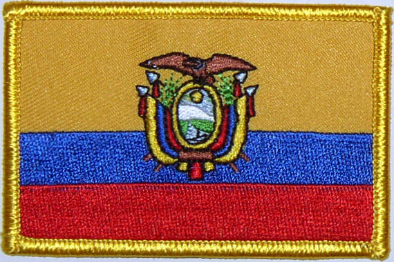Bild von Aufnäher Flagge Ecuador-Fahne Aufnäher Flagge Ecuador-Flagge im Fahnenshop bestellen
