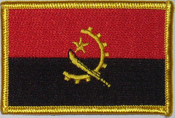 Bild von Aufnäher Flagge Angola-Fahne Aufnäher Flagge Angola-Flagge im Fahnenshop bestellen