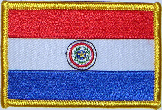 Bild von Aufnäher Flagge Paraguay-Fahne Aufnäher Flagge Paraguay-Flagge im Fahnenshop bestellen
