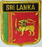 Aufnäher Flagge Sri Lanka
 in Wappenform (6,2 x 7,3 cm) Flagge Flaggen Fahne Fahnen kaufen bestellen Shop