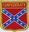 Aufnäher Flagge der Konföderierten / Südstaaten
 in Wappenform (6,2 x 7,3 cm) Flagge Flaggen Fahne Fahnen kaufen bestellen Shop