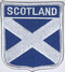 Aufnäher Flagge Schottland
 in Wappenform (6,2 x 7,3 cm) Flagge Flaggen Fahne Fahnen kaufen bestellen Shop