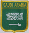 Aufnher Flagge Saudi-Arabien
 in Wappenform (6,2 x 7,3 cm) Flagge Flaggen Fahne Fahnen kaufen bestellen Shop