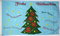 Flagge Weihnachtsbaum mit mehrsprachiger Aufschrift
 (150 x 90 cm) Flagge Flaggen Fahne Fahnen kaufen bestellen Shop