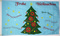 Flagge Weihnachtsbaum mit mehrsprachiger Aufschrift
 (150 x 90 cm) kaufen
