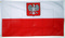 Fahne Polen mit Wappen
 (90 x 60 cm) Flagge Flaggen Fahne Fahnen kaufen bestellen Shop