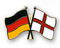 Freundschafts-Pin
 Deutschland - England Flagge Flaggen Fahne Fahnen kaufen bestellen Shop