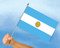 Stockflaggen Argentinien
 (45 x 30 cm) Flagge Flaggen Fahne Fahnen kaufen bestellen Shop