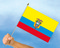 Stockflaggen Ecuador
 (45 x 30 cm) Flagge Flaggen Fahne Fahnen kaufen bestellen Shop