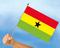 Stockflaggen Ghana
 (45 x 30 cm) Flagge Flaggen Fahne Fahnen kaufen bestellen Shop