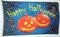 Flagge Happy Halloween (blau)
 (150 x 90 cm) Flagge Flaggen Fahne Fahnen kaufen bestellen Shop