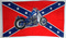 Flagge Südstaaten mit Motorrad
 (150 x 90 cm)