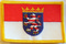 Aufnher Flagge Hessen
 (8,5 x 5,5 cm) Flagge Flaggen Fahne Fahnen kaufen bestellen Shop