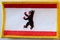 Aufnäher Flagge Berlin
 (8,5 x 5,5 cm) Flagge Flaggen Fahne Fahnen kaufen bestellen Shop