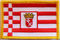 Aufnher Flagge Bremen
 (8,5 x 5,5 cm) Flagge Flaggen Fahne Fahnen kaufen bestellen Shop