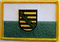 Aufnäher Flagge Sachsen
 (8,5 x 5,5 cm)