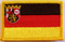 Aufnäher Flagge Rheinland-Pfalz
 (8,5 x 5,5 cm)