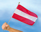 Stockflaggen Österreich
 (45 x 30 cm) Flagge Flaggen Fahne Fahnen kaufen bestellen Shop