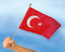 Stockflaggen Türkei
 (45 x 30 cm) Flagge Flaggen Fahne Fahnen kaufen bestellen Shop