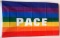 Friedensfahne mit Aufdruck PACE
 (150 x 90 cm) Flagge Flaggen Fahne Fahnen kaufen bestellen Shop