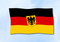 Dienstflagge Deutschland
 im Querformat (Glanzpolyester) Flagge Flaggen Fahne Fahnen kaufen bestellen Shop