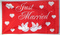 Flagge Just Married - Motiv 1
 (150 x 90 cm) Flagge Flaggen Fahne Fahnen kaufen bestellen Shop