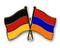 Freundschafts-Pin
 Deutschland - Armenien Flagge Flaggen Fahne Fahnen kaufen bestellen Shop