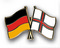 Freundschafts-Pin
 Deutschland - Färöer Flagge Flaggen Fahne Fahnen kaufen bestellen Shop