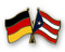 Freundschafts-Pin
 Deutschland - Puerto Rico Flagge Flaggen Fahne Fahnen kaufen bestellen Shop