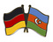Freundschafts-Pin
 Deutschland - Aserbaidschan Flagge Flaggen Fahne Fahnen kaufen bestellen Shop