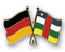 Freundschafts-Pin
 Deutschland - Zentralafrikanische Republik Flagge Flaggen Fahne Fahnen kaufen bestellen Shop