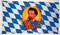 Flagge Bayern mit König Ludwig
 (150 x 90 cm)