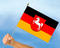 Stockflagge Niedersachsen (45 x 30 cm) Flagge Flaggen Fahne Fahnen kaufen bestellen Shop