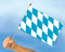 Stockflagge Bayern (45 x 30 cm) Flagge Flaggen Fahne Fahnen kaufen bestellen Shop