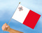 Stockflaggen Malta
 (45 x 30 cm) Flagge Flaggen Fahne Fahnen kaufen bestellen Shop