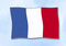 Flagge Frankreich
 im Querformat (Glanzpolyester)
