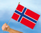Stockflaggen Norwegen
 (45 x 30 cm) Flagge Flaggen Fahne Fahnen kaufen bestellen Shop