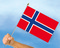 Stockflaggen Norwegen
 (45 x 30 cm) Flagge Flaggen Fahne Fahnen kaufen bestellen Shop