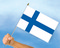 Stockflaggen Finnland
 (45 x 30 cm) Flagge Flaggen Fahne Fahnen kaufen bestellen Shop