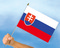 Stockflaggen Slowakei
 (45 x 30 cm) Flagge Flaggen Fahne Fahnen kaufen bestellen Shop