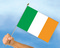 Stockflaggen Irland
 (45 x 30 cm) Flagge Flaggen Fahne Fahnen kaufen bestellen Shop