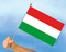 Stockflaggen Ungarn
 (45 x 30 cm) Flagge Flaggen Fahne Fahnen kaufen bestellen Shop