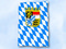 Flagge Bayern Raute mit Wappen
 im Hochformat (Glanzpolyester) kaufen