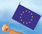 Stockflagge Europa / EU
 (45 x 30 cm) Flagge Flaggen Fahne Fahnen kaufen bestellen Shop