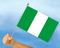 Stockflaggen Nigeria
 (45 x 30 cm) Flagge Flaggen Fahne Fahnen kaufen bestellen Shop