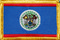 Aufnäher Flagge Belize
 (8,5 x 5,5 cm) Flagge Flaggen Fahne Fahnen kaufen bestellen Shop