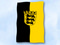 Flagge Baden Württemberg mit Wappen
 im Hochformat (Glanzpolyester) Flagge Flaggen Fahne Fahnen kaufen bestellen Shop