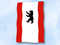 Flagge Berlin
 im Hochformat (Glanzpolyester) Flagge Flaggen Fahne Fahnen kaufen bestellen Shop